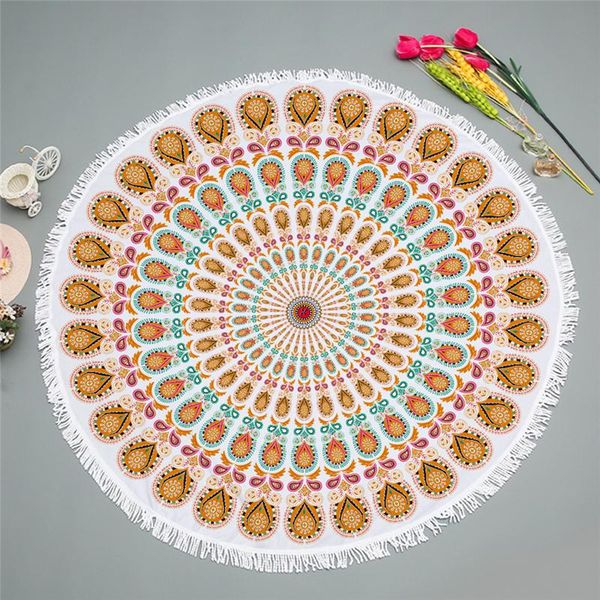 

towel casegrace round beach bibulous various geometric bohemian table cloth picnic yoga mat