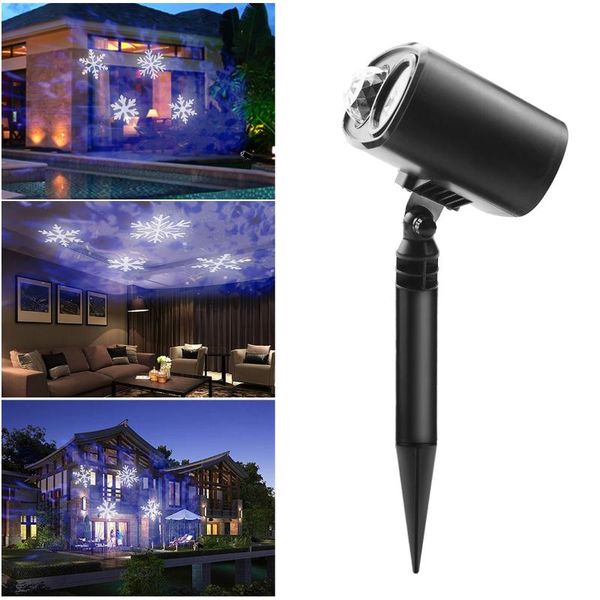

effects christmas lights outdoor fairy light waterproof led snowflake projector lamp projection year's decorations for home garden