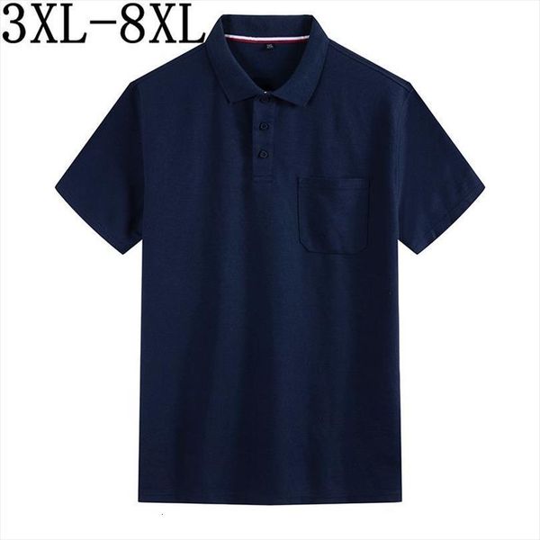 

size 8xl 7xl 6xl men polos 5xl summer shirt breathable short sleeve camisa male shirts, White;black
