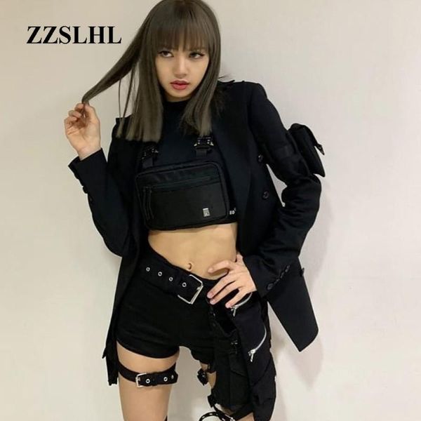 

summer solid high waist pockets shorts women lisa streetwear sashes patchwork short ladies street cwk0018-5 women's, White;black