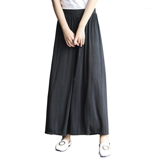 

women's pants & capris for women trousers wide leg plus size shein summer/women/harem elastic beauty strip loose, Black;white