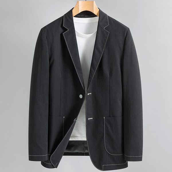 

men's suits & blazers spring autumn male blazer luxury single breasted solid color casual mens fashion slim fit simple man 3xl, White;black