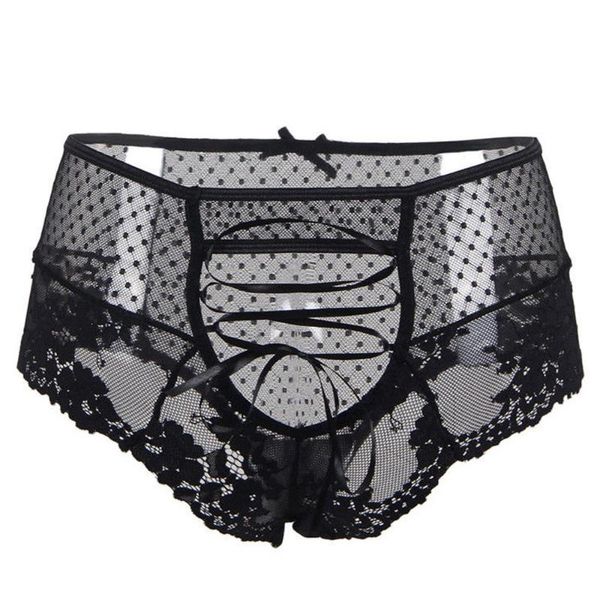 

women's panties women lace strappy panty knickers thong underwears lingerie chest pad wearing sports transparent underwear, Black;pink