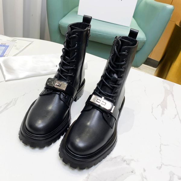 

fashion women's shoes, luxury and comfortable brand lace-up metal buckle leather women's boots, Red;white