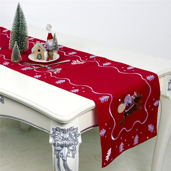 

table cloth christmas embroidery flag tablecloth decor home decoration