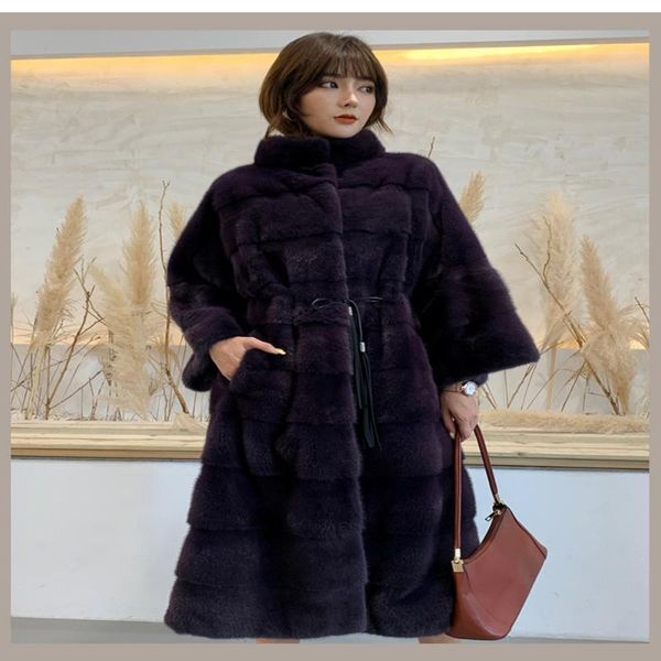 

women's & faux leather black long coat with mandarin collar and trumpet sleeve arlenesain 9ccv