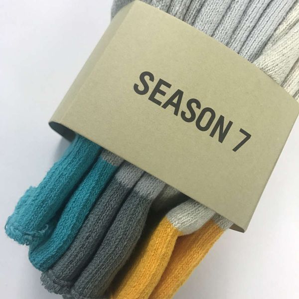 

socks season7 calabasas mens sports skateboard fashion letter printed designer sockings hip hop 3pcs/pack, Black