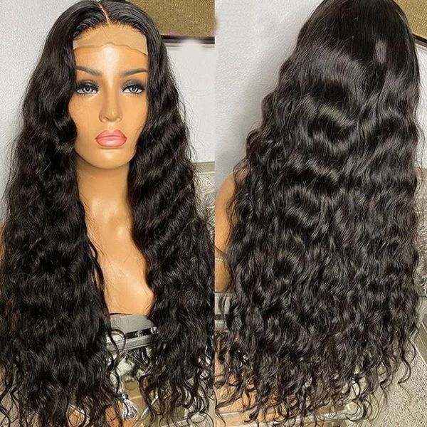 

synthetic wigs lace front hair kinky curly wig fiber long for black women wet and wavy