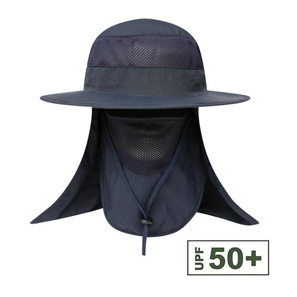 

outdoor flap cap foldable portable sunshade mouth with chin strap neck cover sun hat sportswear accessories hats, Black;white