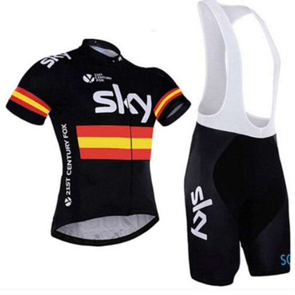 

men's cycling summer short sleeve set jersey and bib shorts breathable mtb racing maillot sets, Black;blue