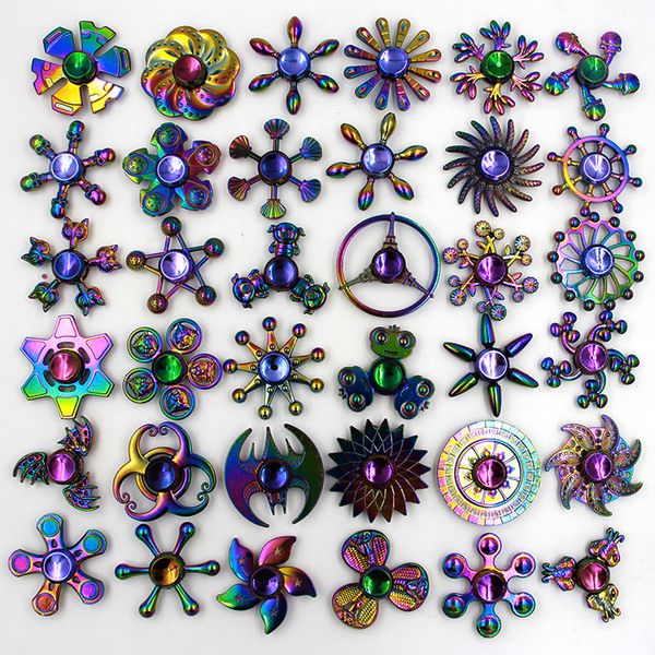 

100 plated color gyro zinc alloy metal decompression toys