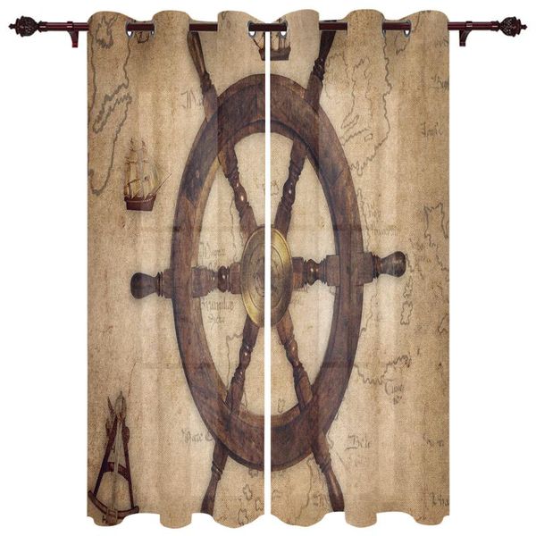 

stern rudder in retro style window curtain living room luxury bay curtains valance for kitchen & drapes