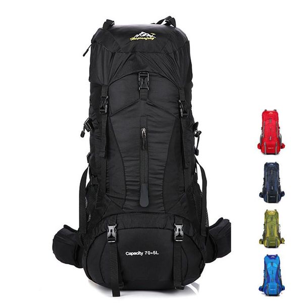 

backpack 70l/75l climbing backpacks outdoor camping bag waterproof mountaineering hiking women sport travel rucksack men