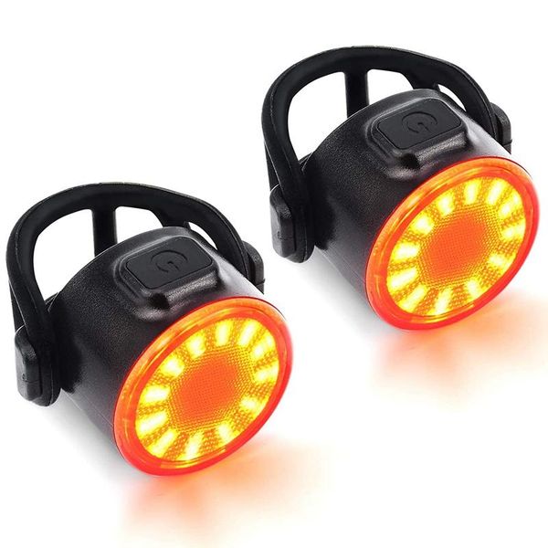 

bicycle tail light, usb rechargeable 2 rear light led suitable for any bike lights