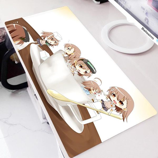 

mouse pads & wrist rests gamer large kawaii accessories extended anime mats for mousepad gaming deskpad table desk mikoto misaka