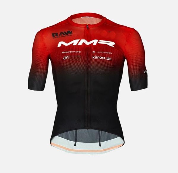 

racing jackets laser cut 2021 mmr factory team only short sleeve cycling jersey summer wear ropa ciclismo with power band, Black;red