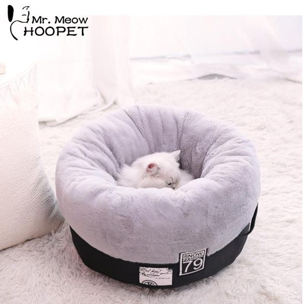 

cat beds & furniture hoopet bed basket house pet dog warming soft for small dogs winter kennel puppy nest