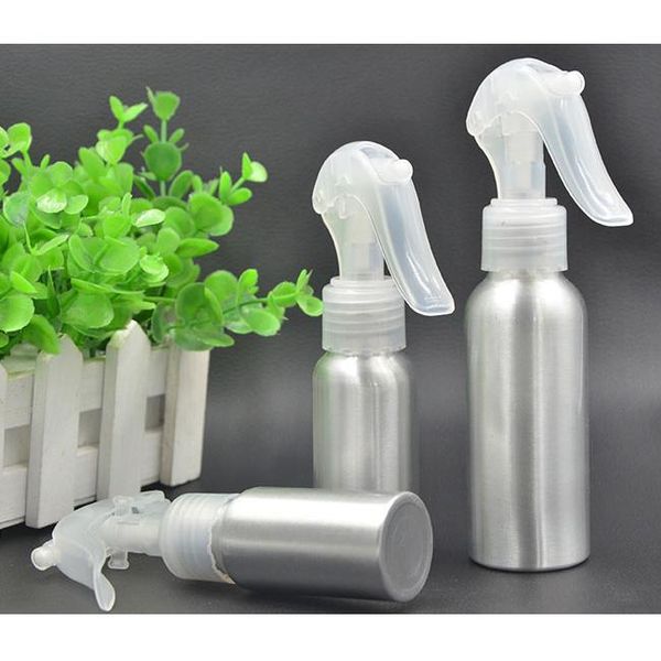 

50ml little mouse aluminum bottle atomizer mini empty pump sprayer travel makeup containers 20pcs/lot fz133 storage bottles & jars