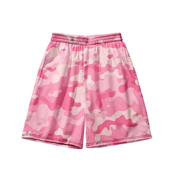 

men's shorts camo 3d digital printing a half pants casual in summer beach explosion, paragraph, White;black