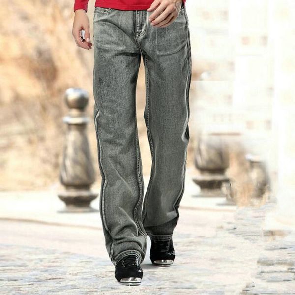 

men's jeans high grade men's jeans brand retro loose pants hip hop skateboard size 29-42, Blue