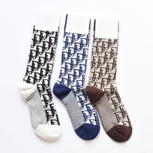 

socks d korean calf gold and silver silk pile female medium high cylinder letter cotton, Black;white