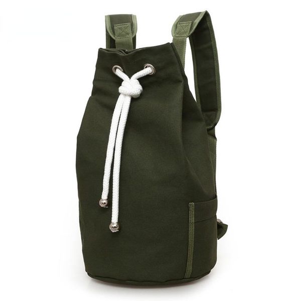 

outdoor bags men women fitness canvas rucksuck gym bag drawstring backpack bucket sports basketball pink