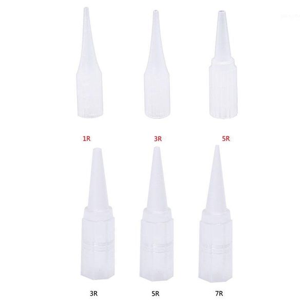 

100pcs tattoo needles tips for makeup cap eyebrow lip machine disposable white1