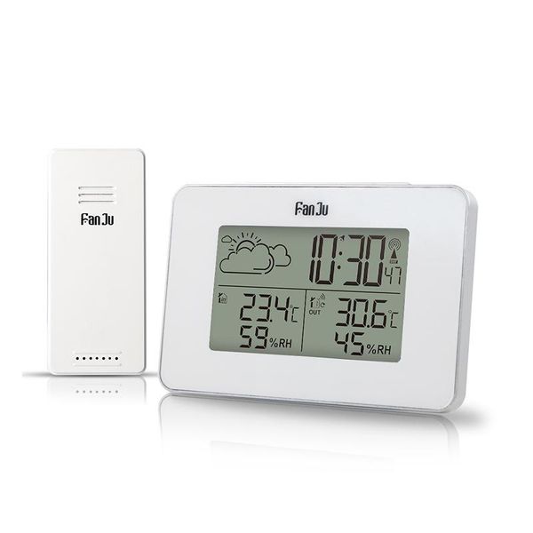 

alarm clock digital watch wireless sensor temperature humidity forecast snooze table clocks weather station other & accessories