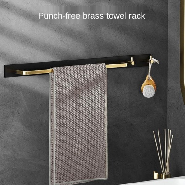 

punch-bathroom toilet wall hanging rod hook nordic simple storage bottles & jars