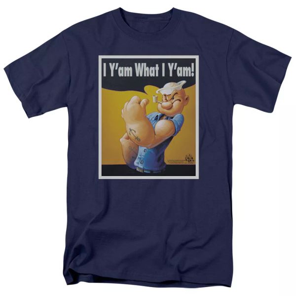 

popeye i can do it t-shirt sizes s-3x new, White;black