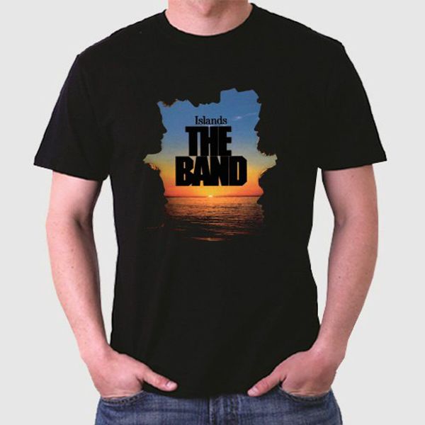 

New The Band Islands Men's Black T-Shirt Size S to 3XL, White;black