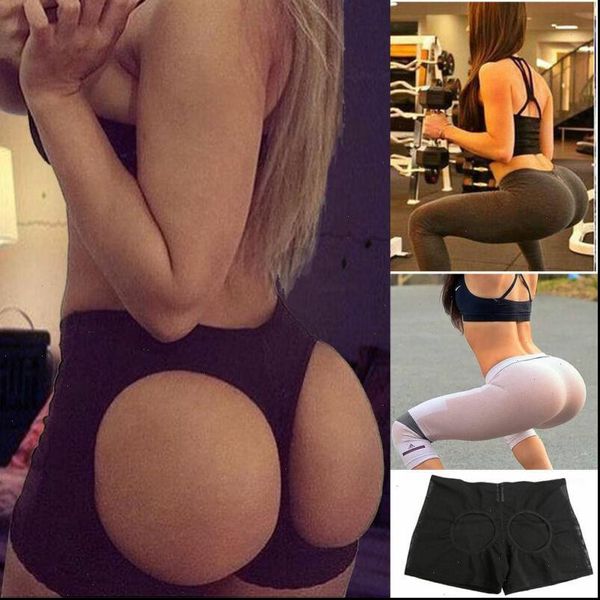 

fashion butt lifter shaper tummy women short control panties buttocks open instan boyshorts shorts, White;black