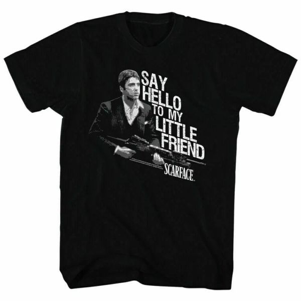 

scarface little buddy t shirt licensed mob mafia al pacino movie black, White;black