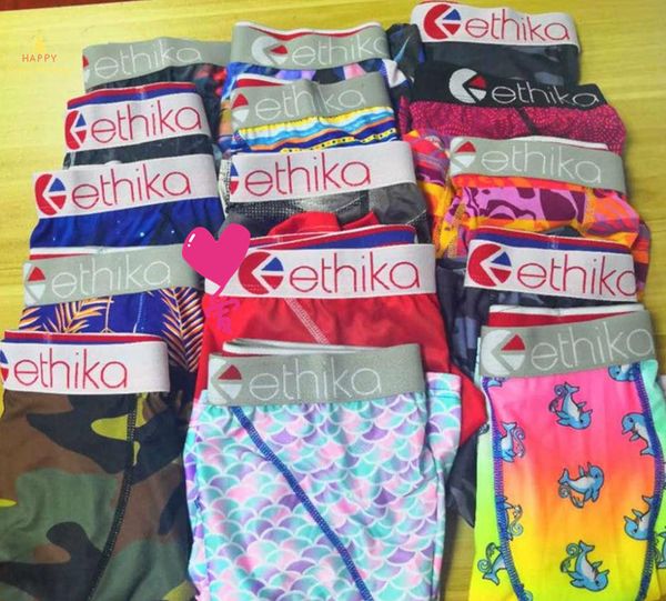 

100% 20cotton ethika breathable man underwears soft mens boxersletter for men male shorts boxer beach pants quick dry, Black;white