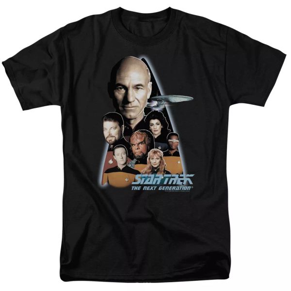 

star trek the next generation tv show t-shirt sizes s-3x new, White;black