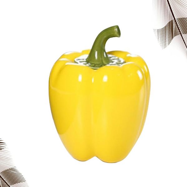 

storage bottles & jars pepper shaped jar sealing container tea can deskdisplay ceramics for home shop (red)