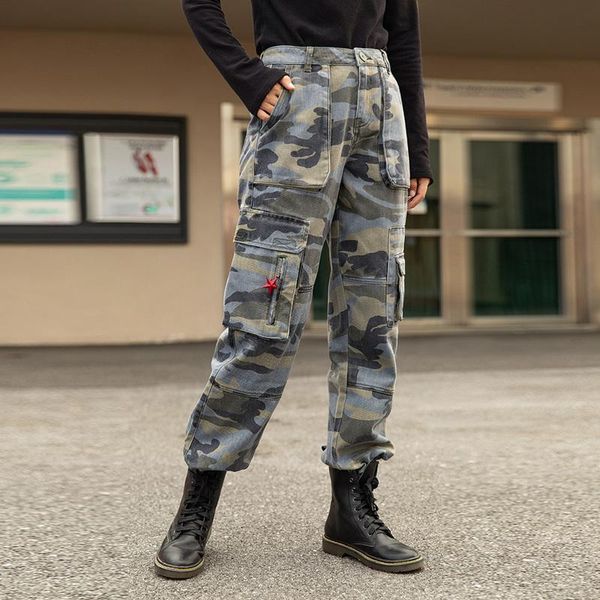 

women's pants loose straight thick green bottem & capris, Black;white