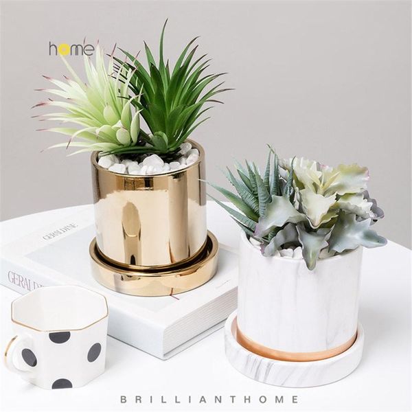 

decorative flowers & wreaths b-life mini plant pot bonsai with europen style design for or ceramic artificial plants decoration desktop