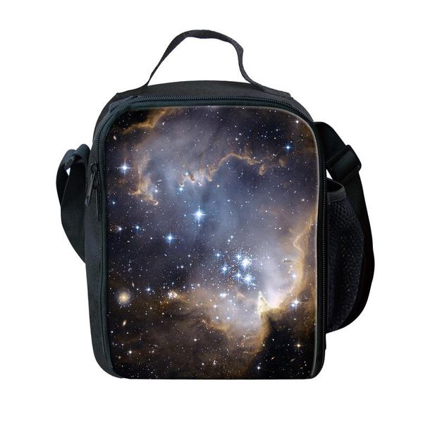 

ice packs/isothermic bags hycool women men lunch bag universe flower starry sky pattern portable food storage pouch camping bento fresh cool