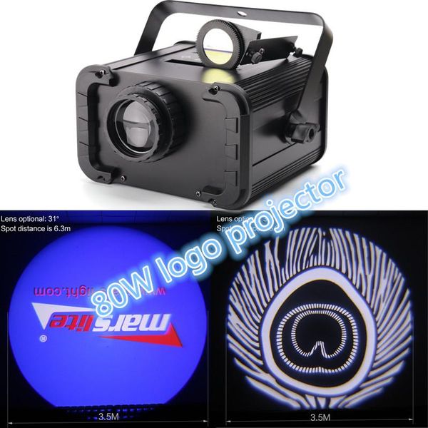 

effects welcome restaurant gobo projector design logo customized 80w led light for advertising event show