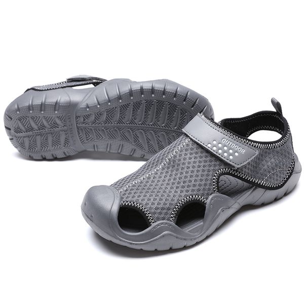 

summer sports sneakers mens womens sandals arrival beach slippers classic hole shoes fisherman lady gentlemen trainers, Black