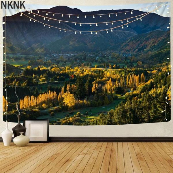 

tapestries nknk brand beauty tapiz mountains wall tapestry forest landscape tenture mandala hanging pattern funny