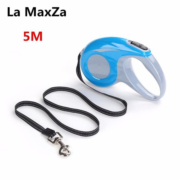 

large size 5m dog retractable leashes strong for cat traction walking automatic adjustable reflective nylon rope pet product collars &