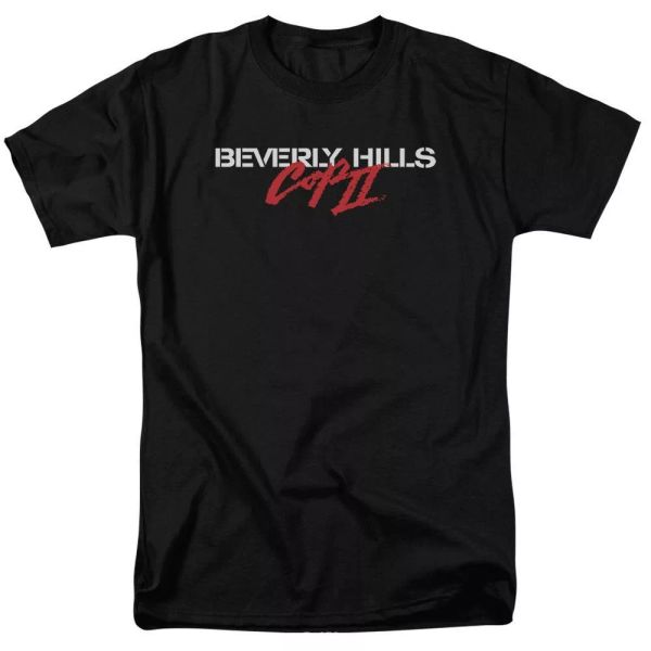 

beverly hills cop ii logo t-shirt sizes s-3x new, White;black