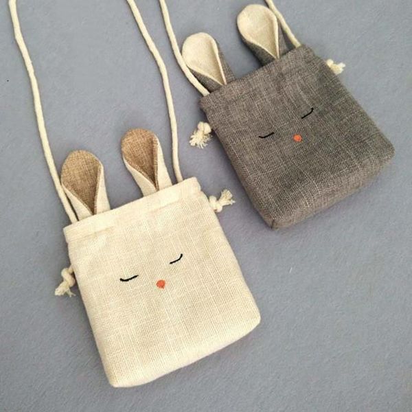 

fashion children's coin purse cloth cartoon cute pouch girls lovely mini messenger bag kids gift shoulder bags, White