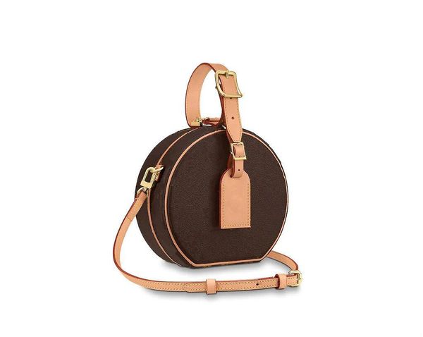 Couro genuíno de alta qualidade Bolsa Mensageiro Feminino Bolsa de mão Sacola com desconto cheque xadrez M43514 PETITE BOITE CHAPEAU MM PM