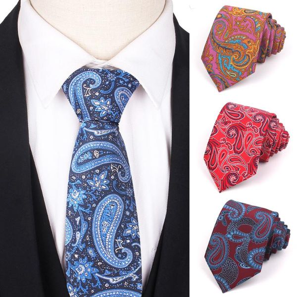 

neck ties classic men casual paisley necktie for boys suits tie wedding business 8 cm width male gravatas, Blue;purple