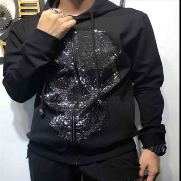 

hoodie man hooides winter sweatshirts 100% cotton high quality, Black