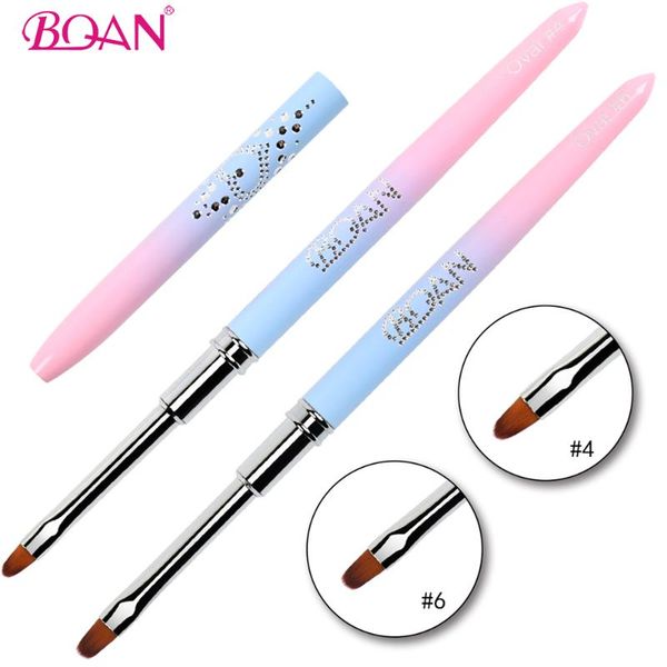

nail brushes bqan #4#6 brush oval art painting drawing beauty uv gel pen manicure tools, Yellow