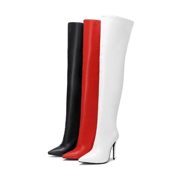 

boots 2021 autumn and winter nightclub knee length large women's chengdu, Black